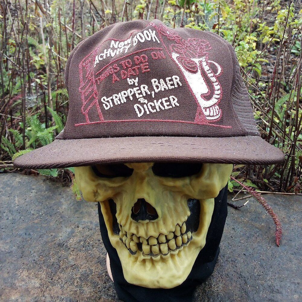Vintage Things To Do On A Date Gag Joke Snap Trucker Hat Cap